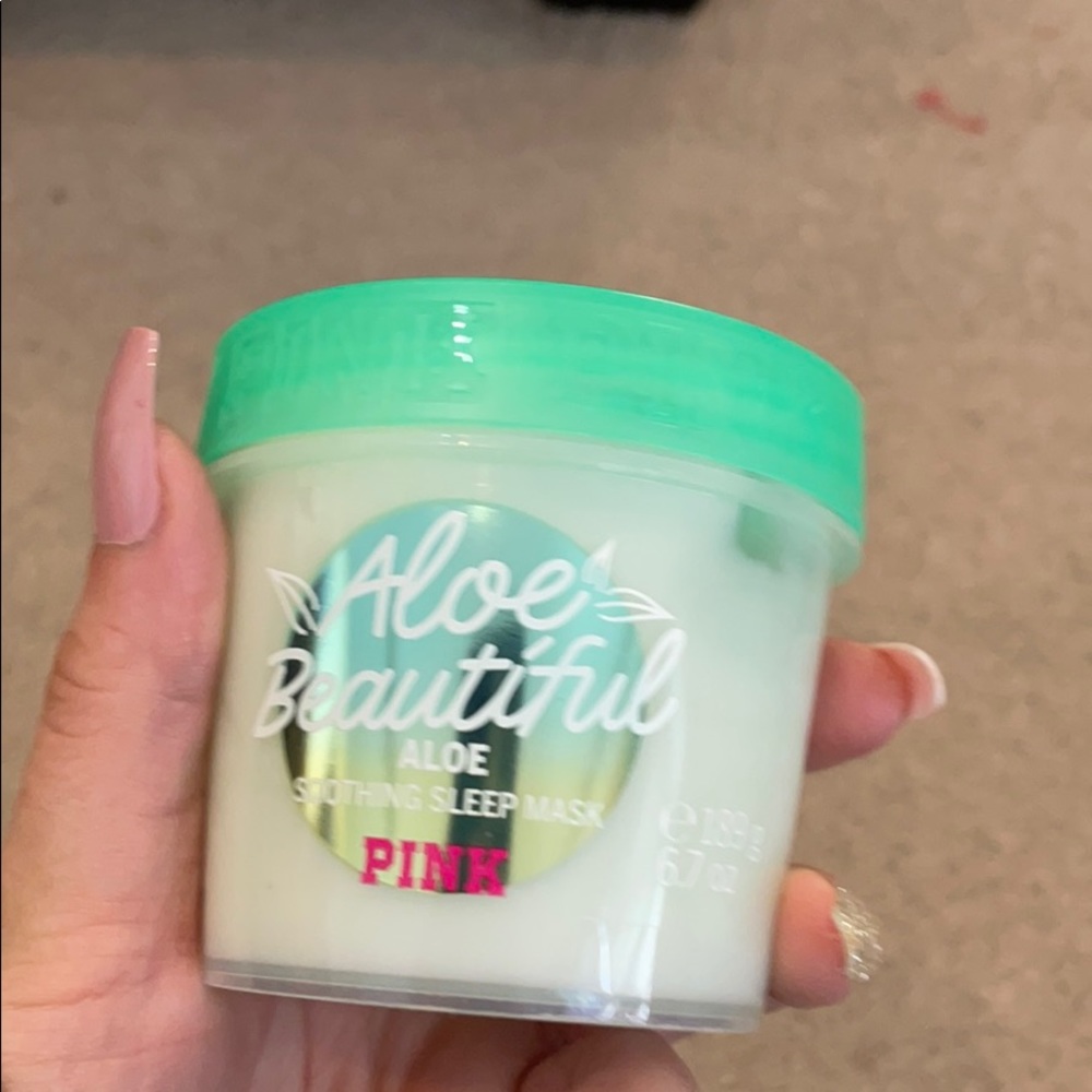 Pink Victoria’s Secret aloe mask